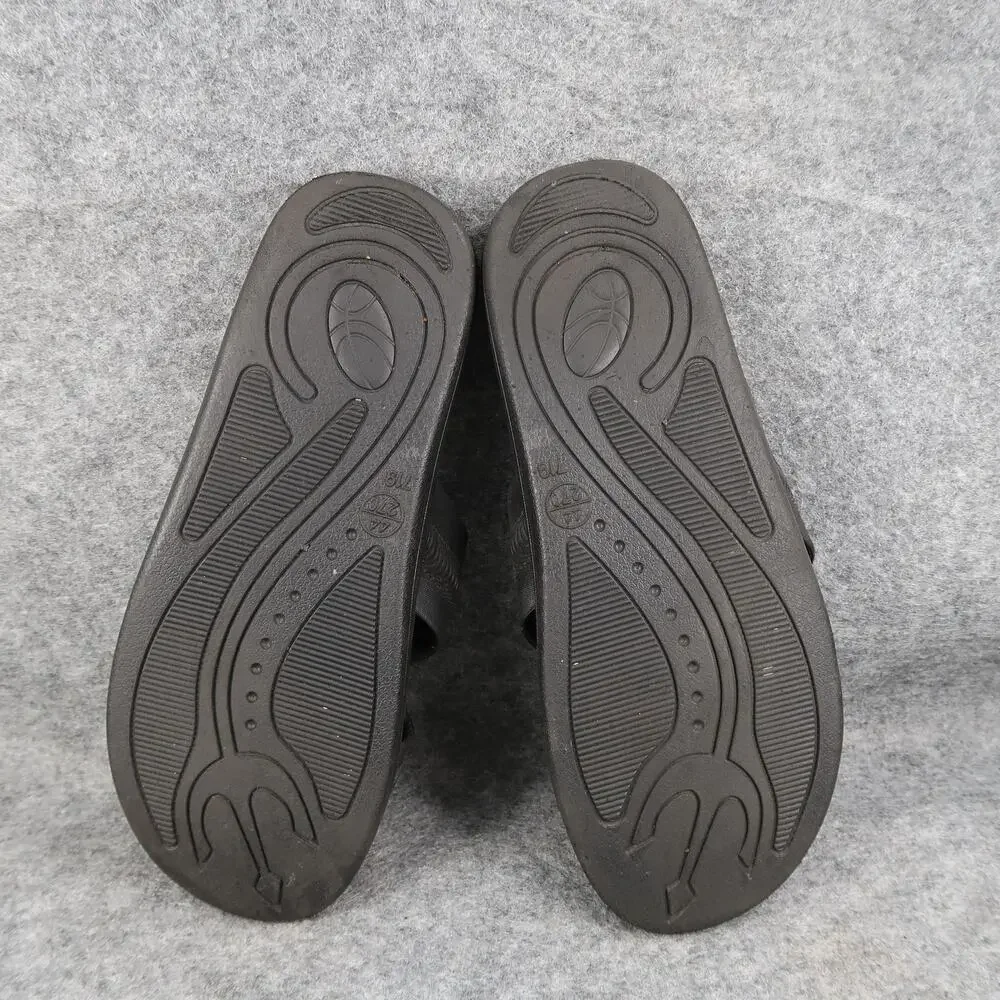 Bokos Shoes Mens 44 Sandals Slides Slip On Casual Black Sport Active Rubber